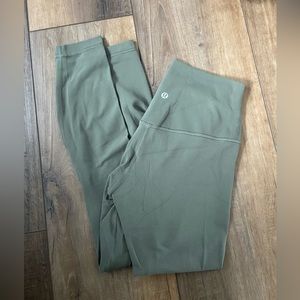 Lululemon align 25” leggings olive green